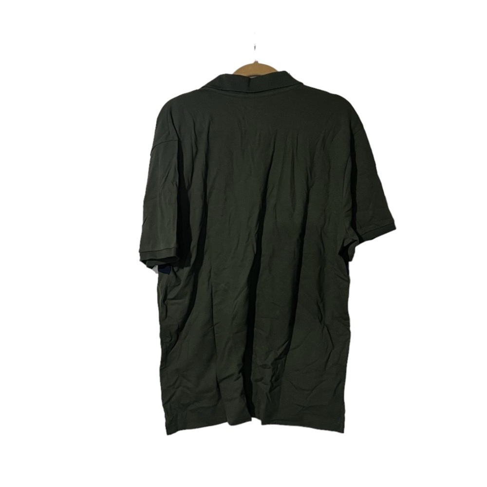 GAP Pique Polo STRETCH Green Colorblock Black Blue Mens Size XL - Picture 2 of 5